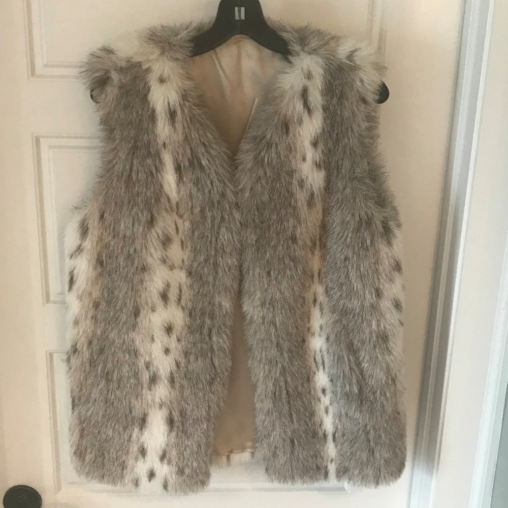 Faux Fur Vest - Size 6